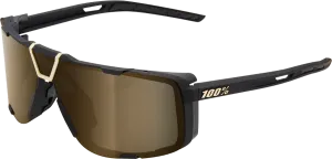 100% Eastcraft Sunglasses - Soft Tact Black - Soft Gold Mirror 61045-258-01