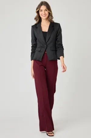 3/4 Ruched Sleeve Jacket