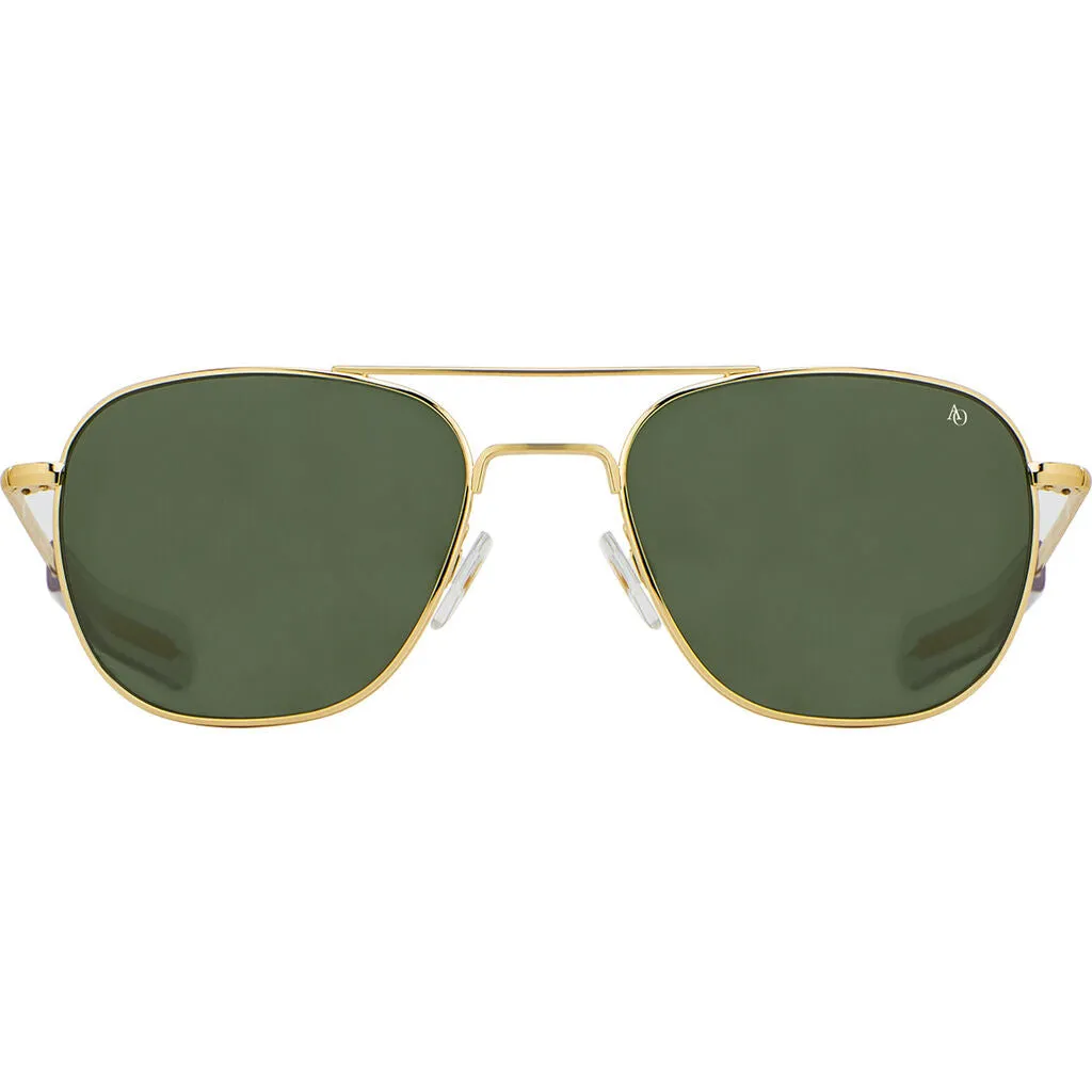 American Optical Big Original Pilot Sunglasses Bayonet | Gold/Glass