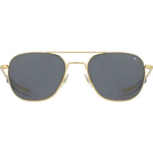 American Optical Big Original Pilot Sunglasses Bayonet | Gold/Glass