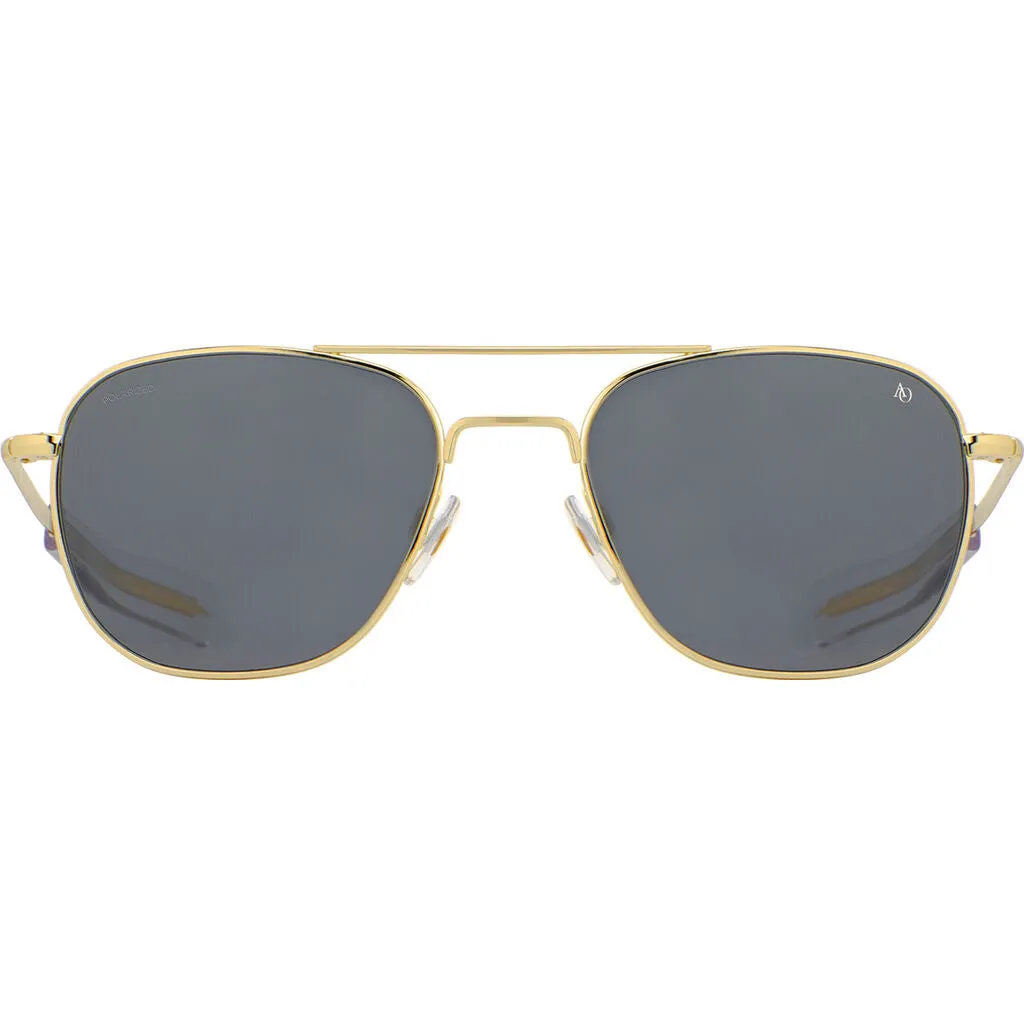 American Optical Big Original Pilot Sunglasses Bayonet | Gold/Glass