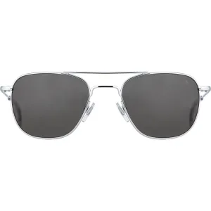 American Optical Big Original Pilot Sunglasses Standard | Silver/Polarized Glass Grey