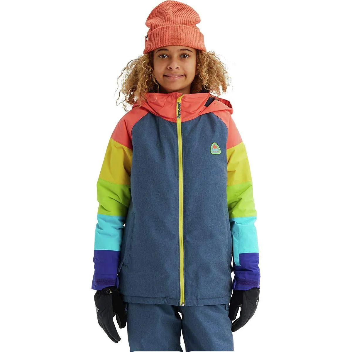 Burton Girls' Hart Jacket, Medium, Light Denim Multi, Small