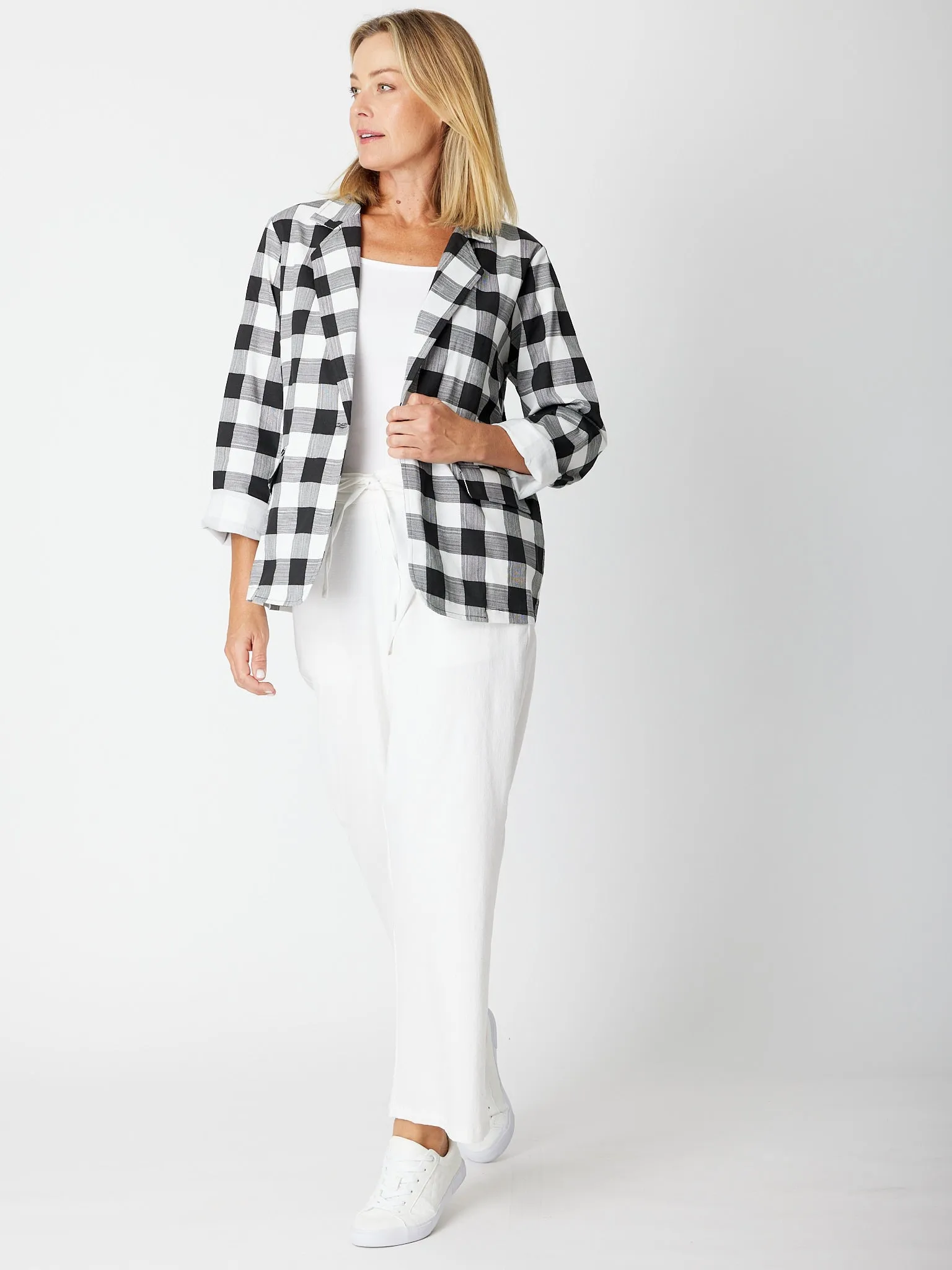 Check Relaxed Jacket - 30688 - Check