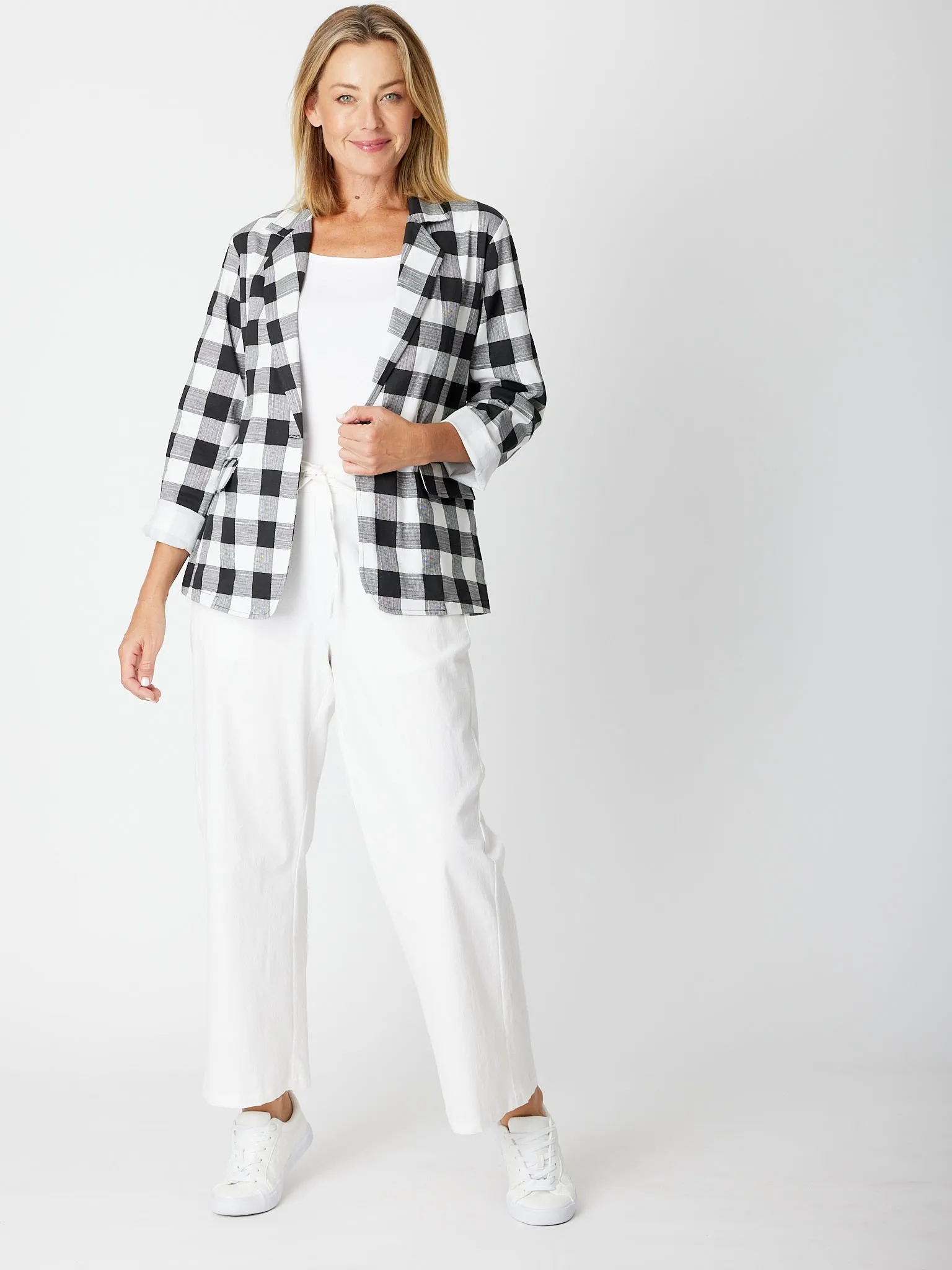 Check Relaxed Jacket - 30688 - Check