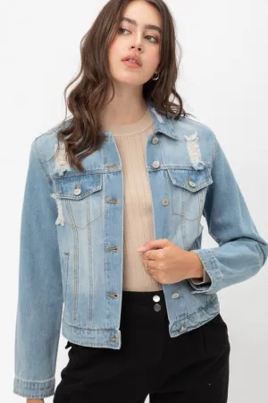 Cropped Denim Jacket
