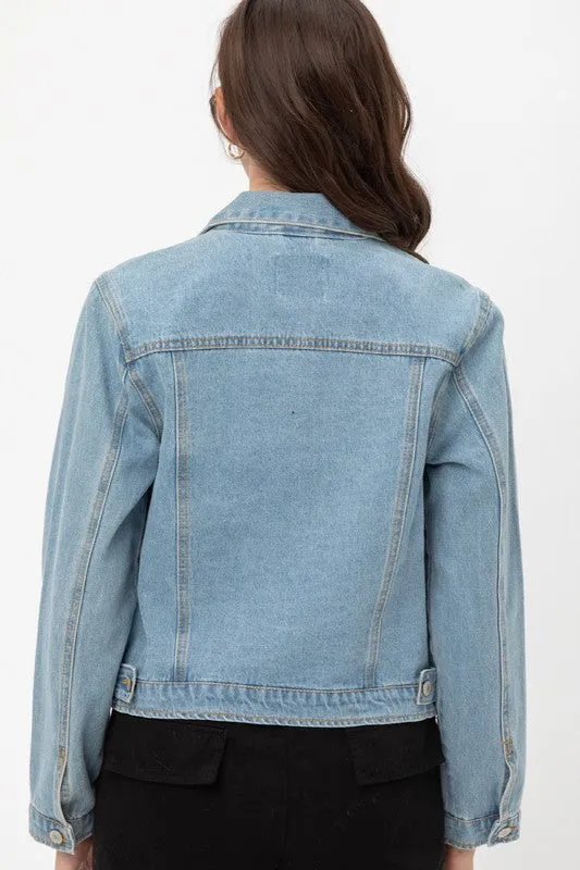 Cropped Denim Jacket