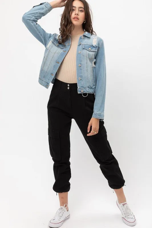 Cropped Denim Jacket