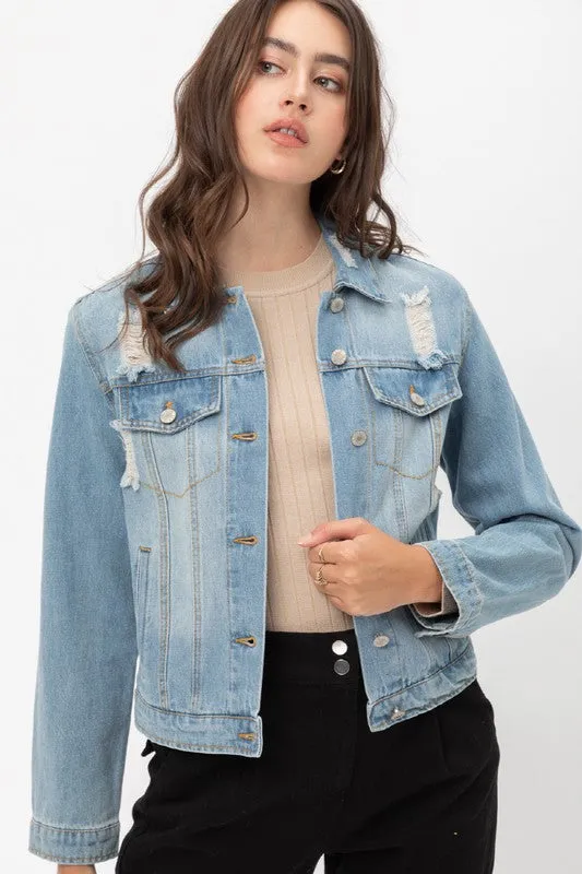 Cropped Denim Jacket