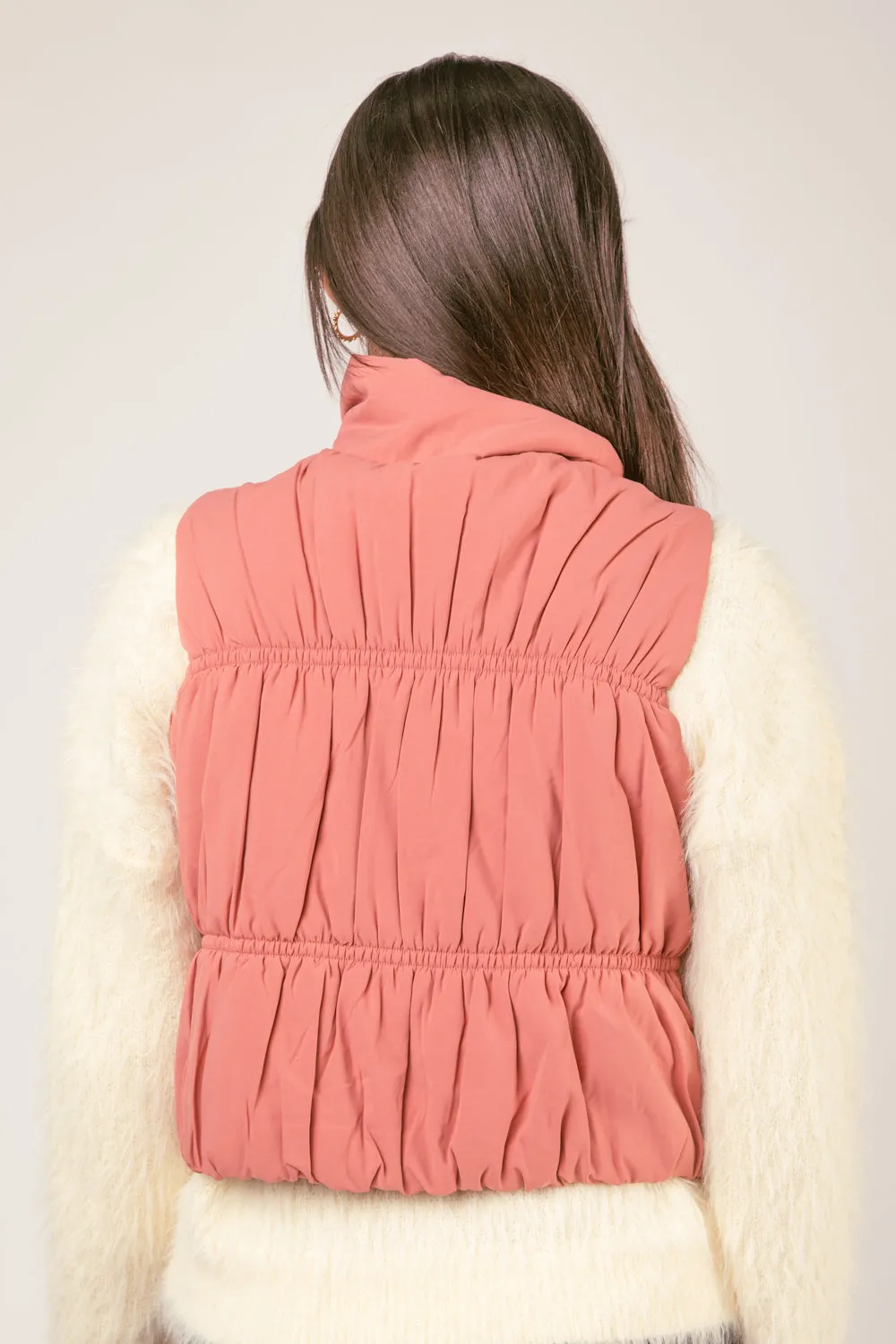 Delicate Warmth Vest - Blush