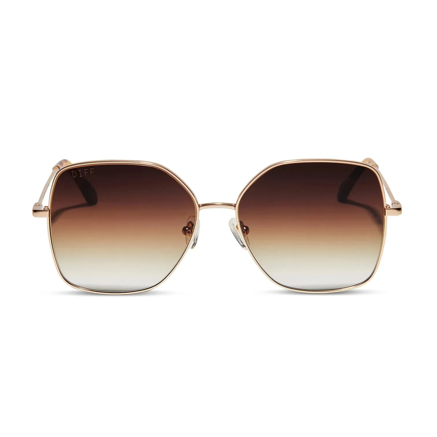 DIFF Iris Sunglasses - MATTE GOLD