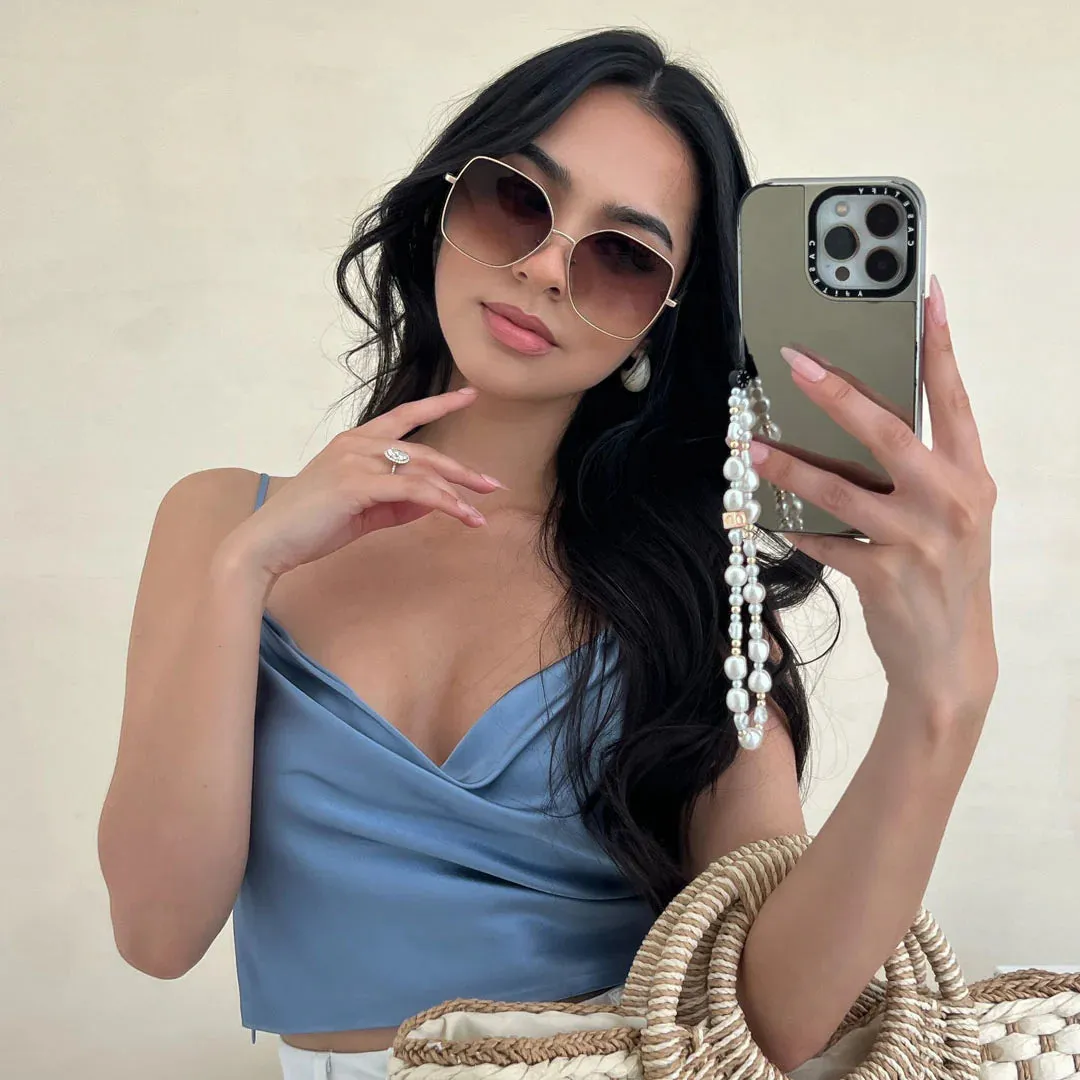 DIFF Iris Sunglasses - MATTE GOLD