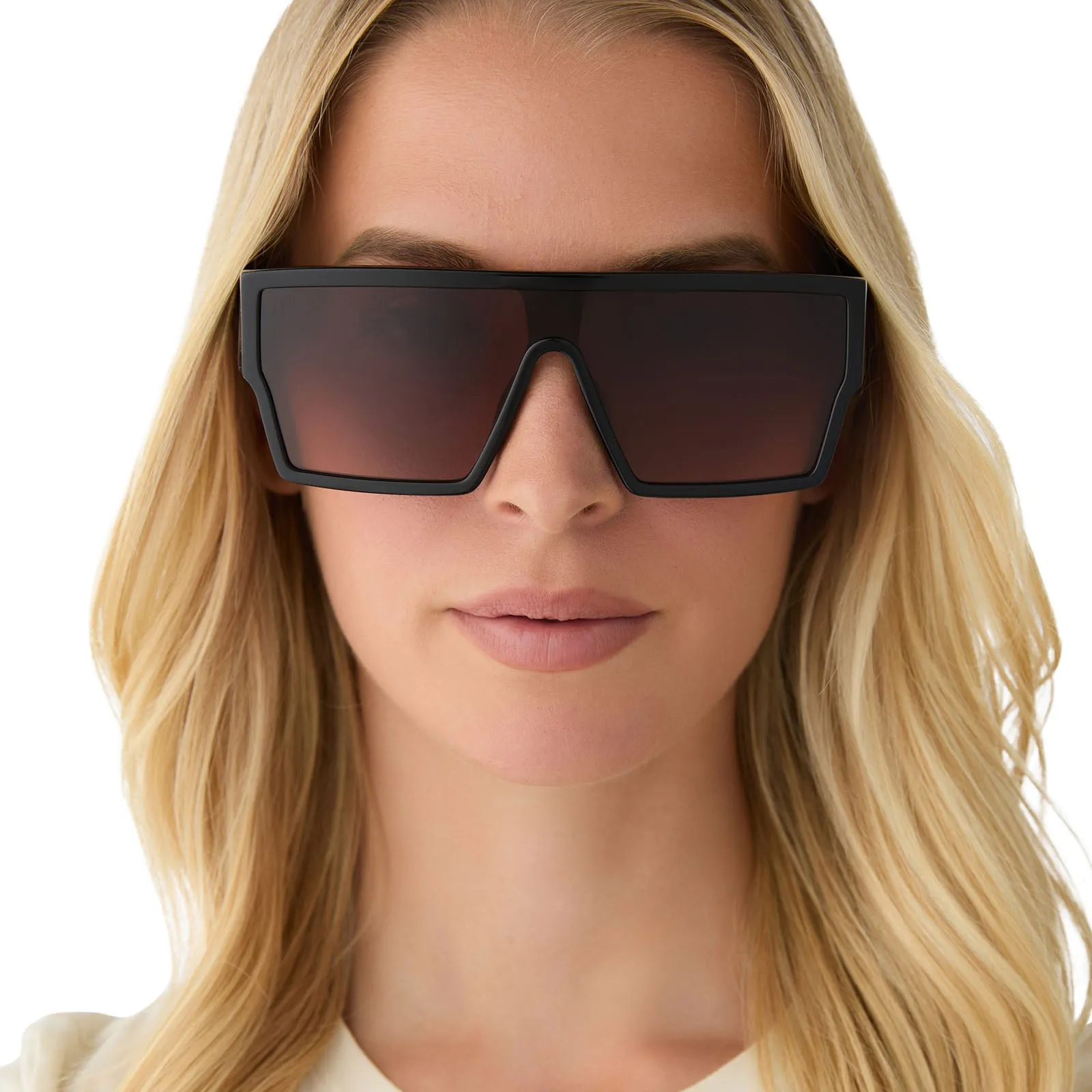 ELECTRA - BLACK   BROWN GRADIENT SUNGLASSES