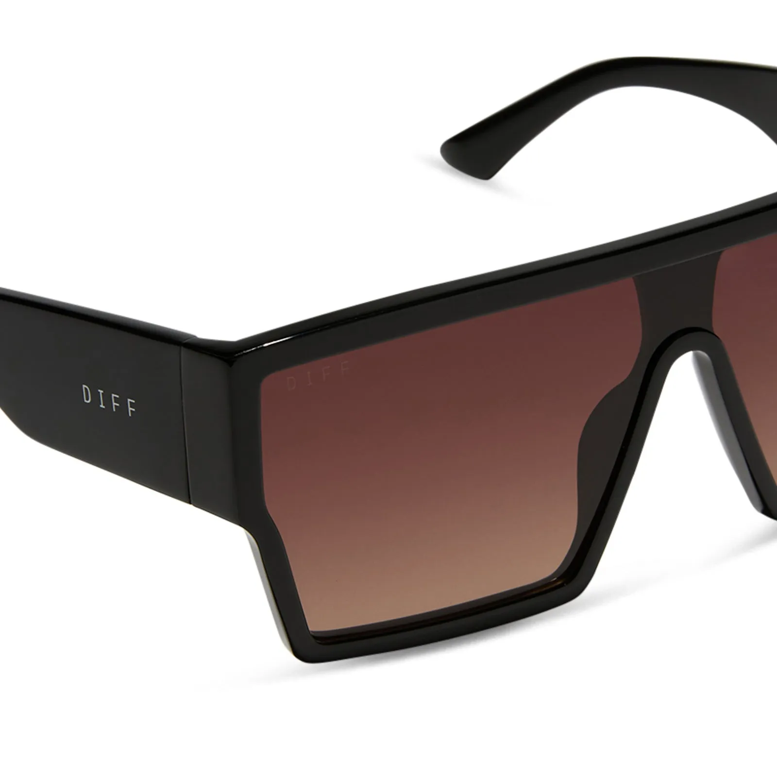ELECTRA - BLACK   BROWN GRADIENT SUNGLASSES