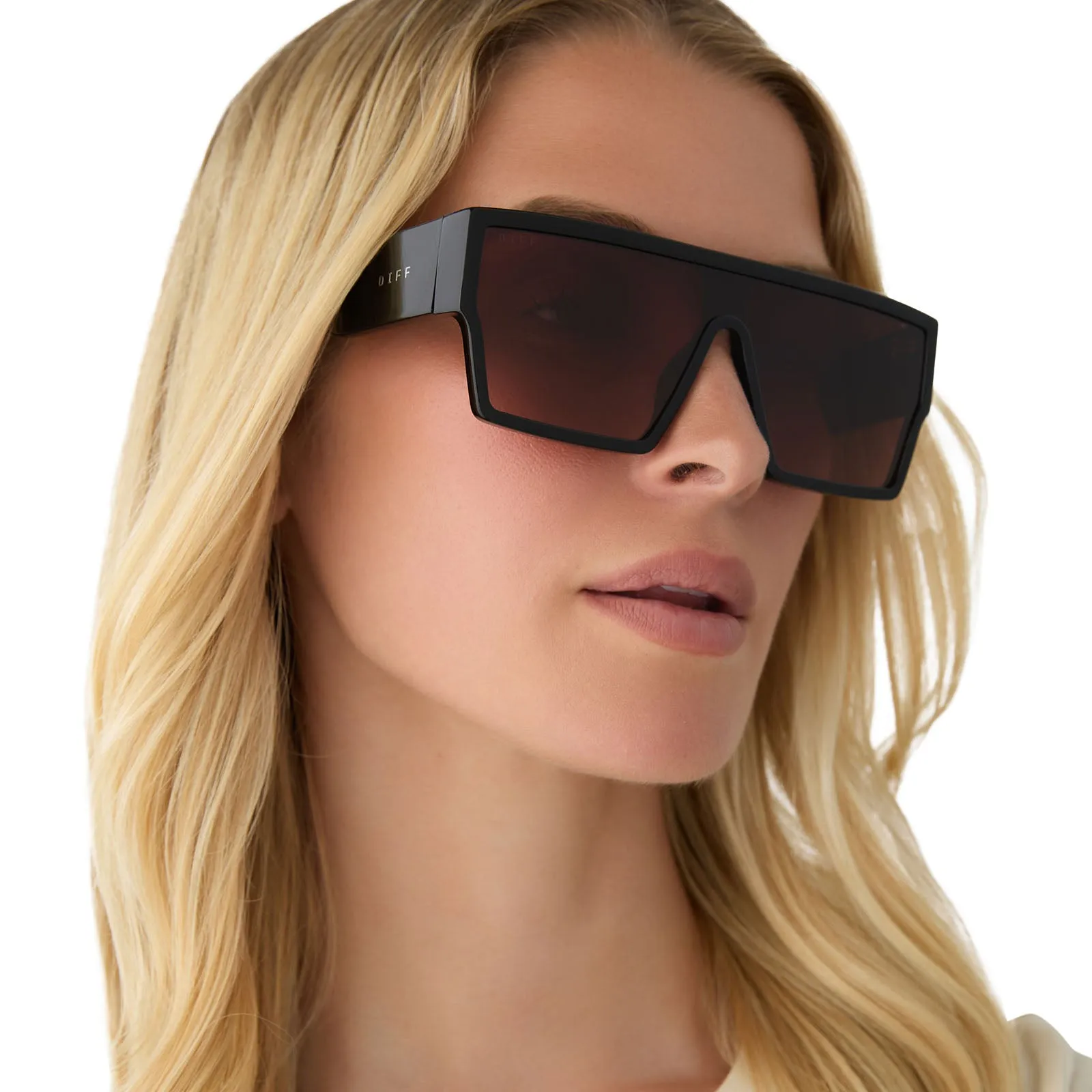 ELECTRA - BLACK   BROWN GRADIENT SUNGLASSES