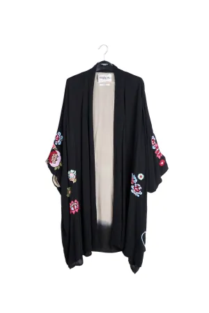 Embroidered kimono