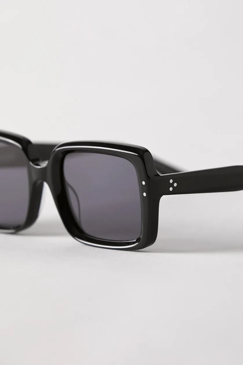 EPOKHE LOU SUNGLASSES - BLACK POLISHED SILVER/BLACK