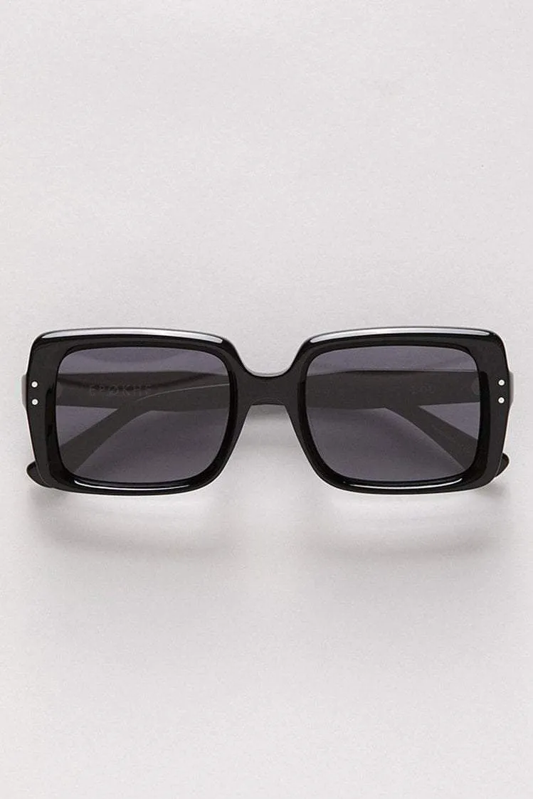 EPOKHE LOU SUNGLASSES - BLACK POLISHED SILVER/BLACK