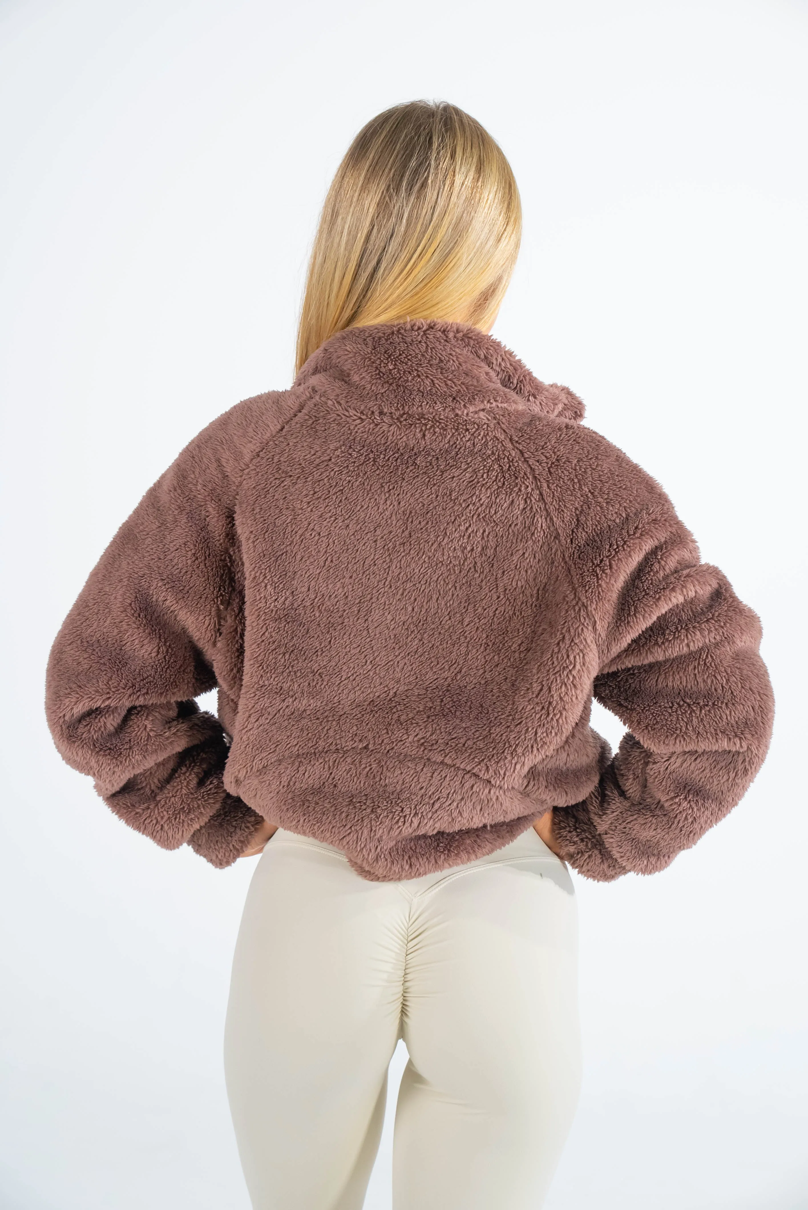 Fluffy Teddy Zip-Up Jacket