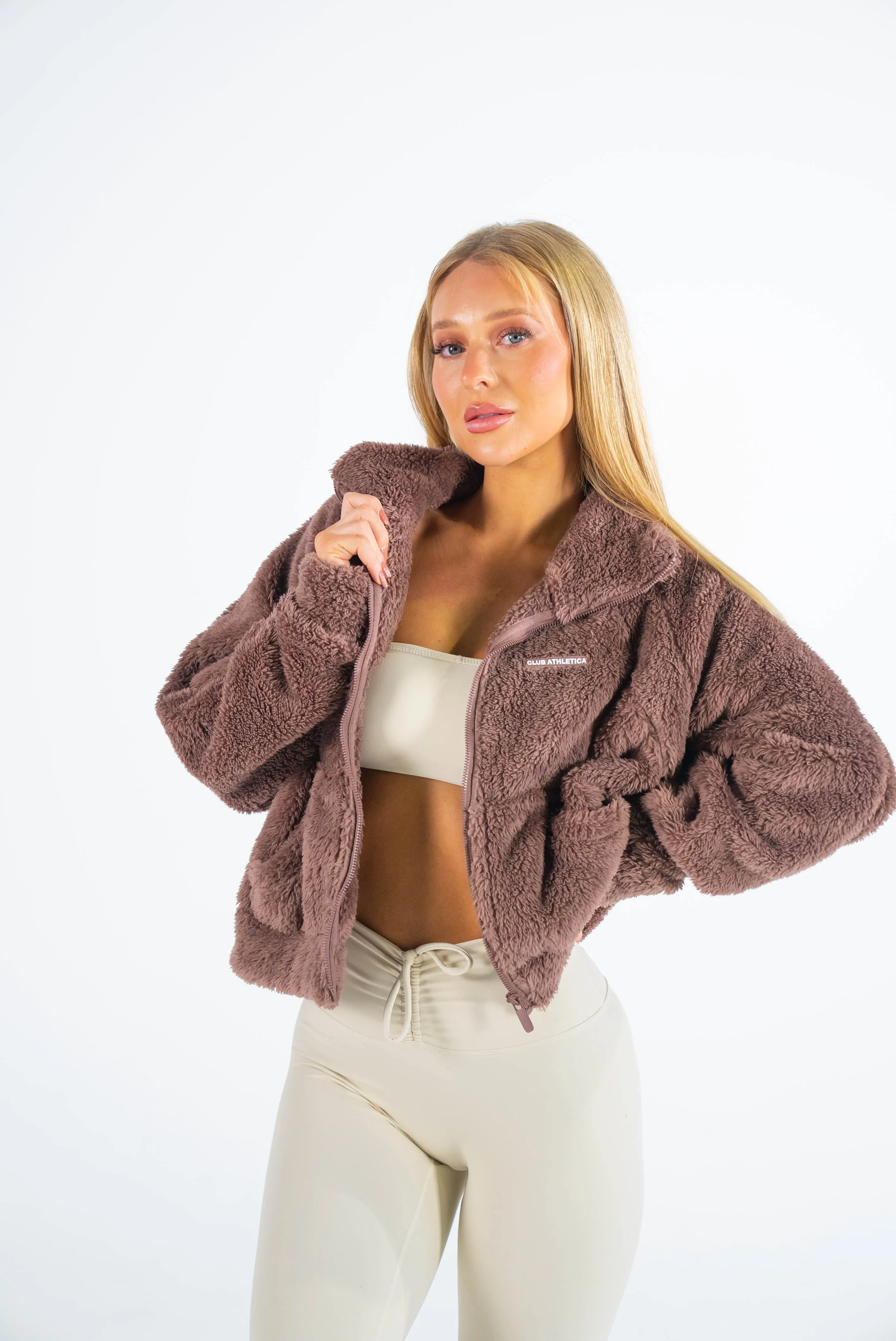 Fluffy Teddy Zip-Up Jacket