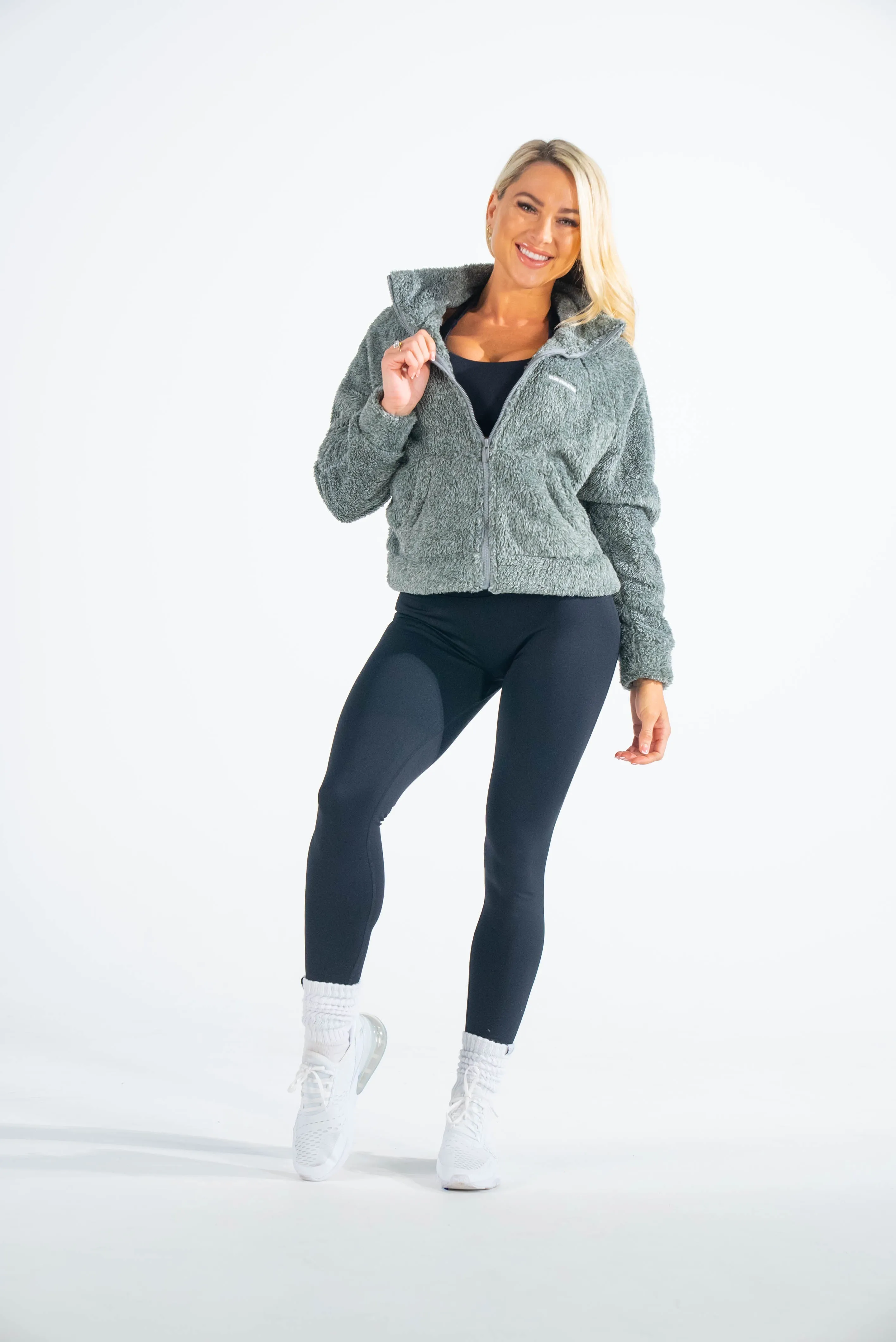 Fluffy Teddy Zip-Up Jacket