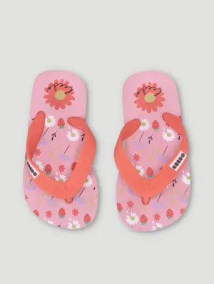 Girls Floral Flip Flop