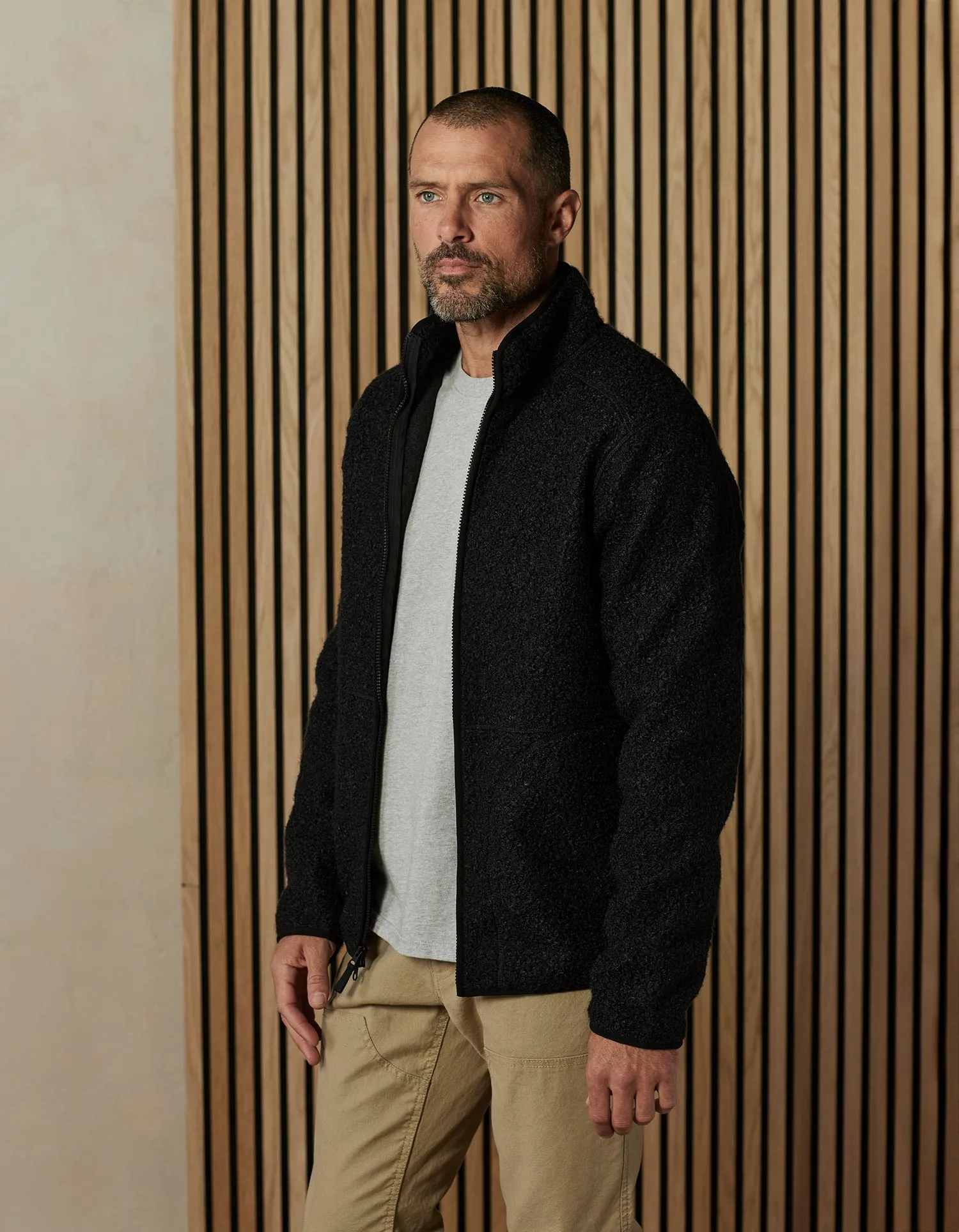 Highland Fleece Full Zip in Black