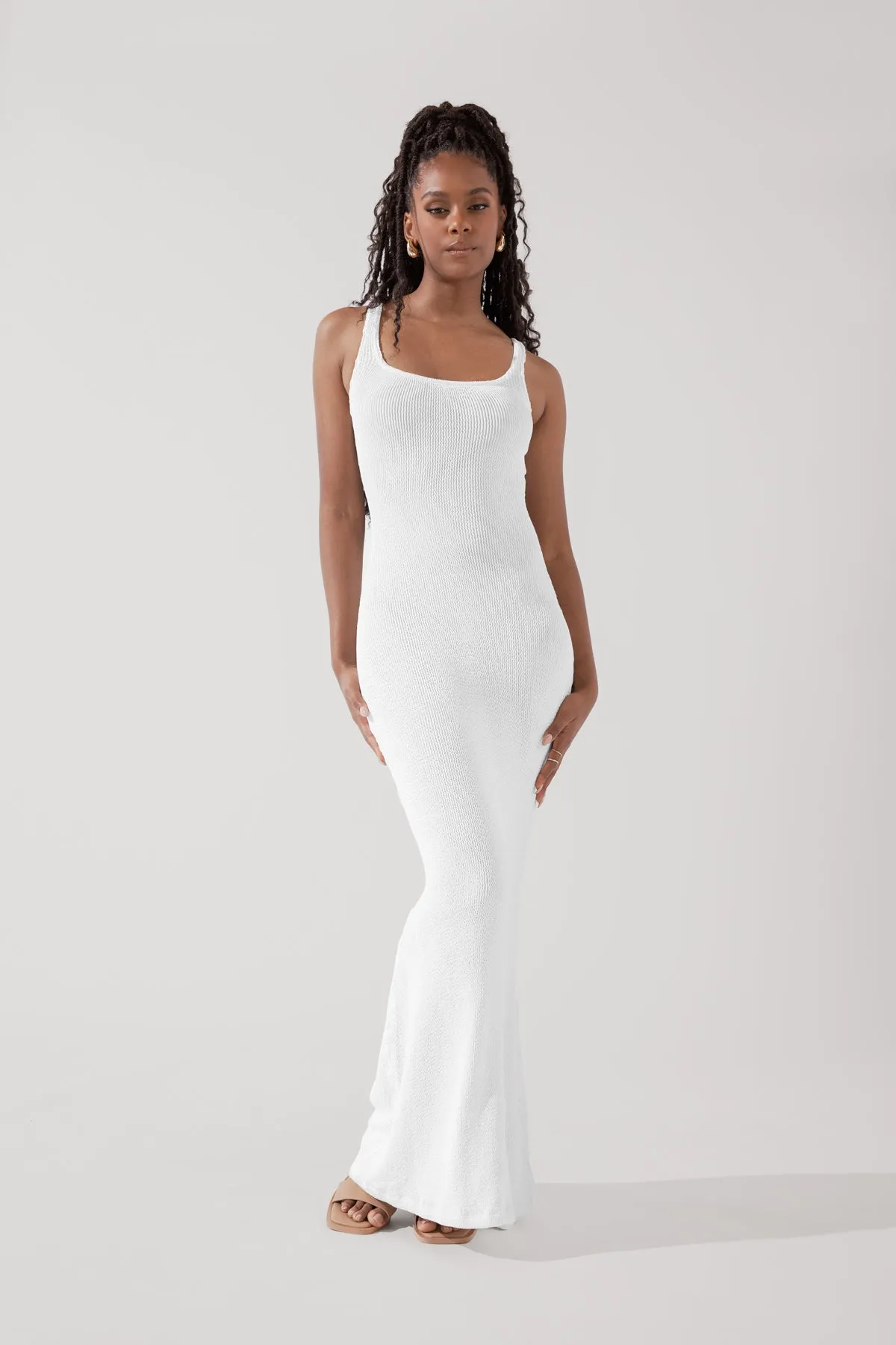 Hourglass Maxi Dress - White