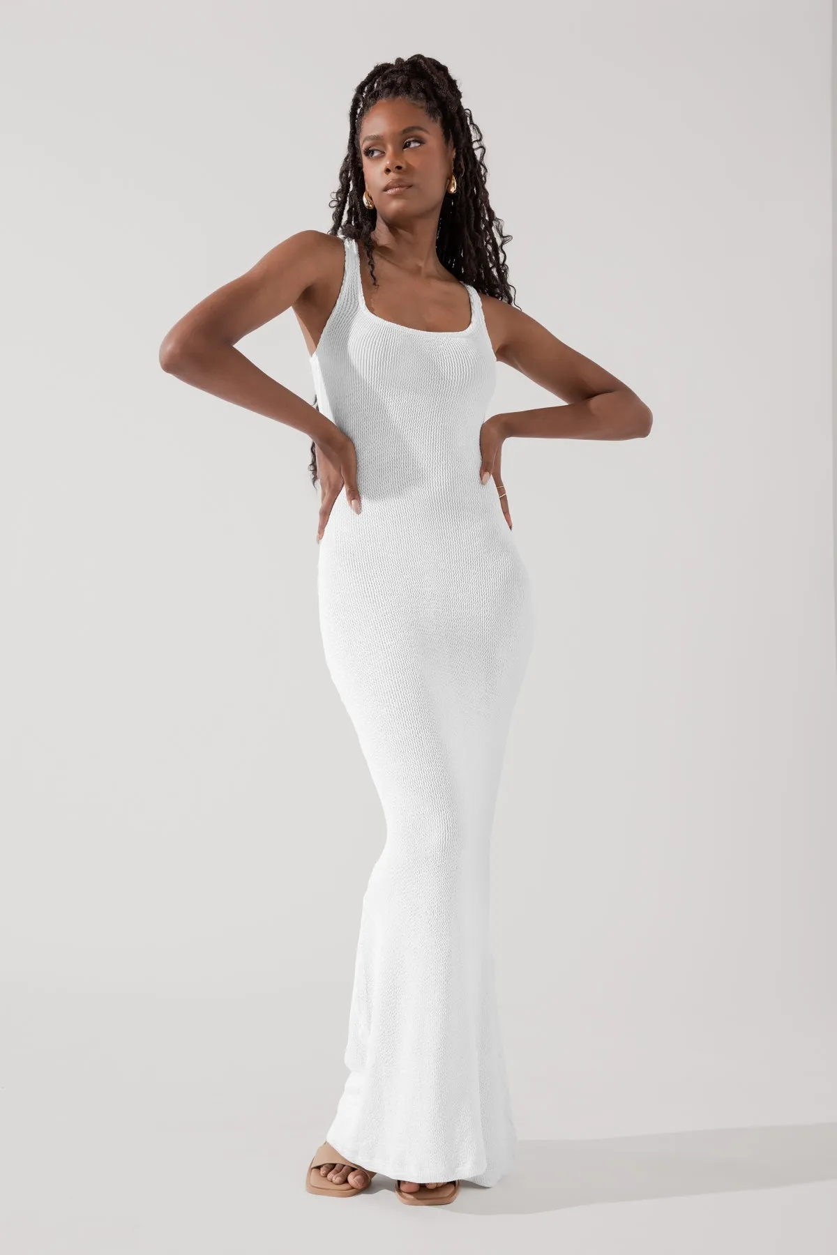 Hourglass Maxi Dress - White