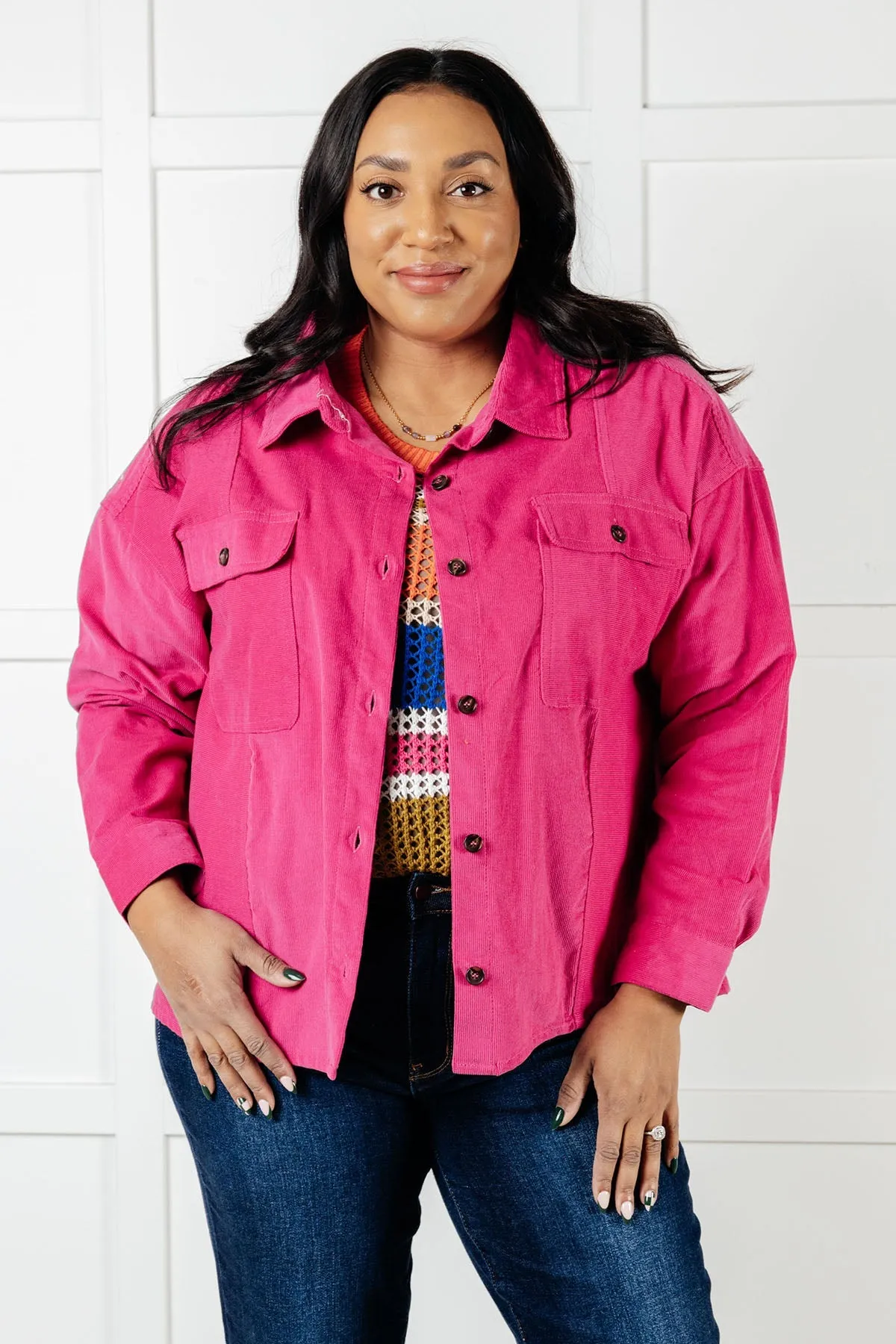 Jodifl Perfect Pop of Pink Jacket