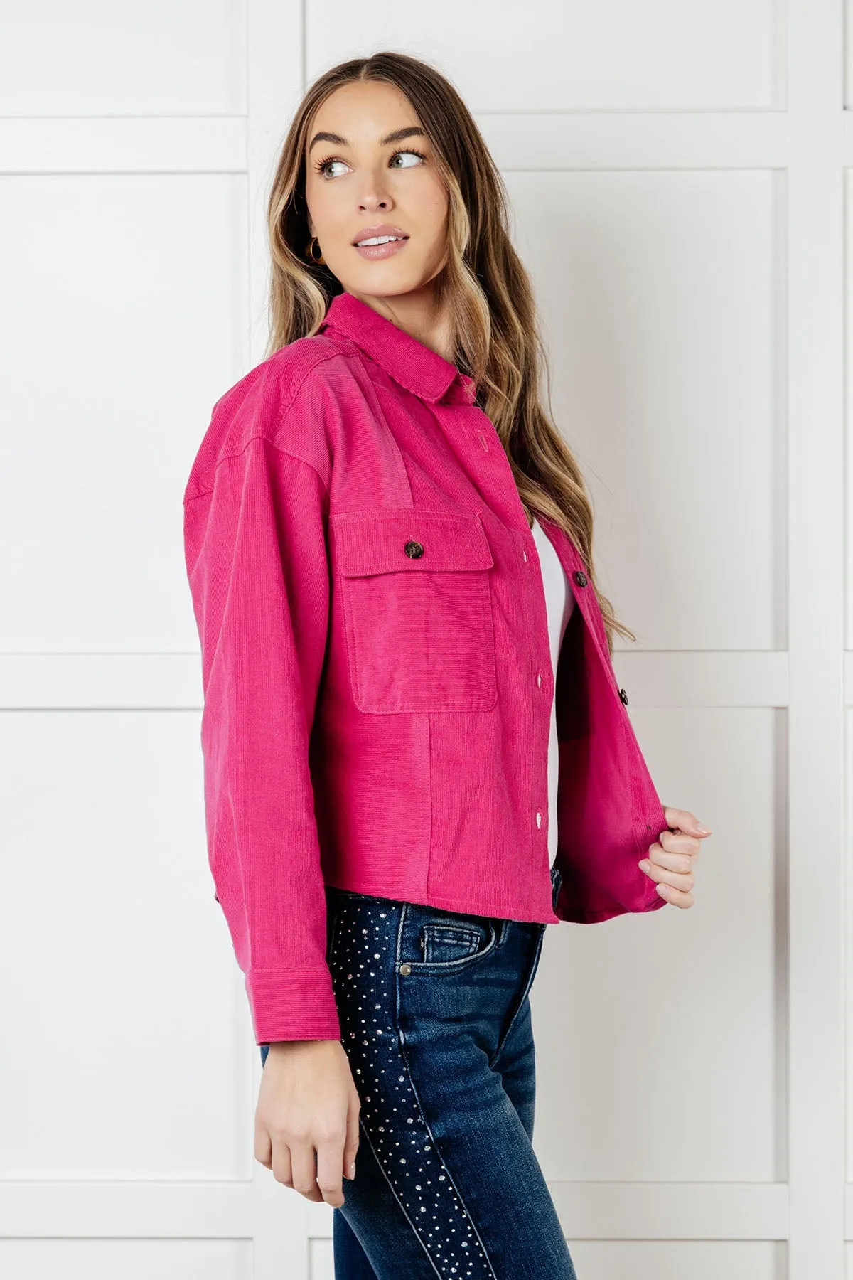 Jodifl Perfect Pop of Pink Jacket