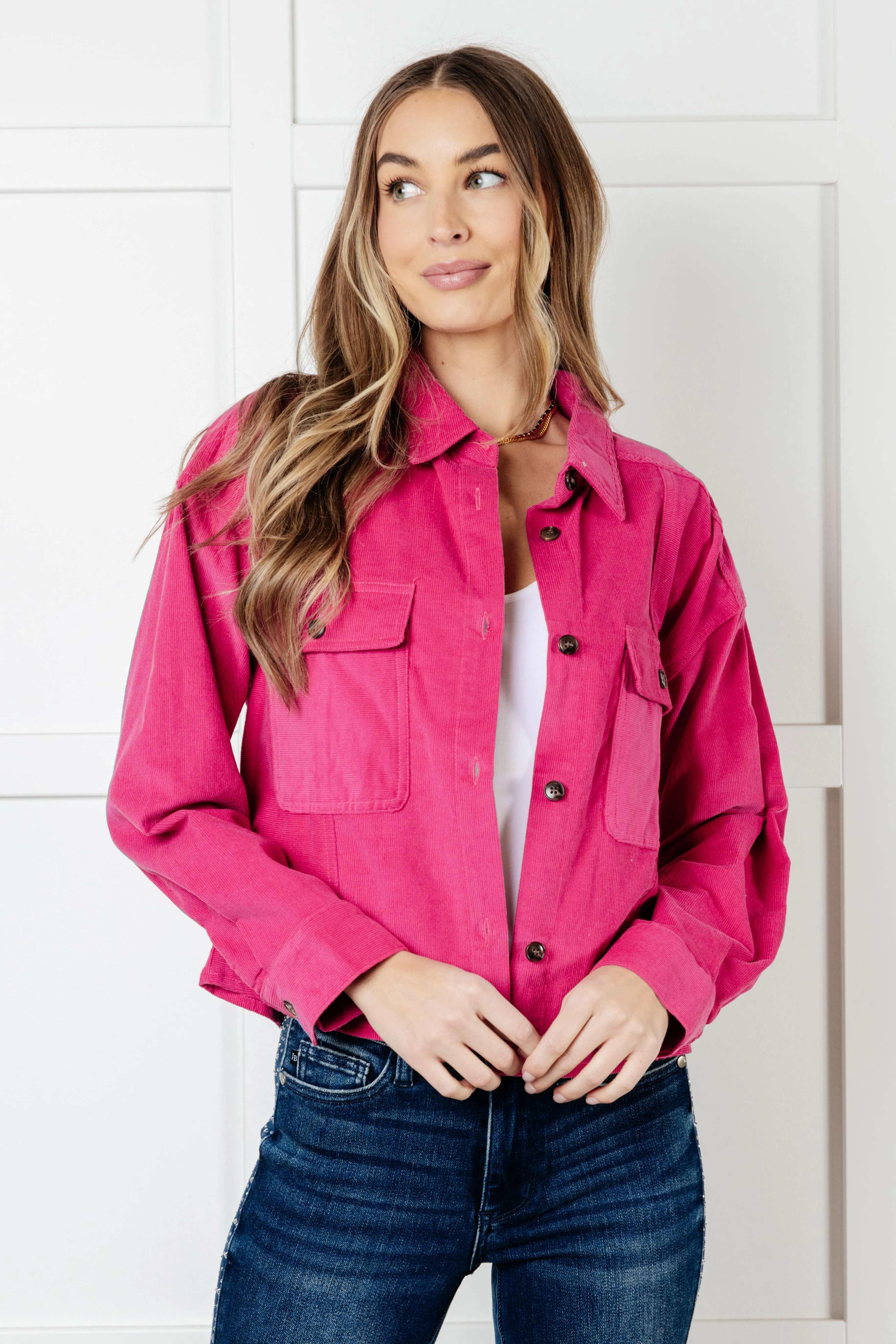 Jodifl Perfect Pop of Pink Jacket
