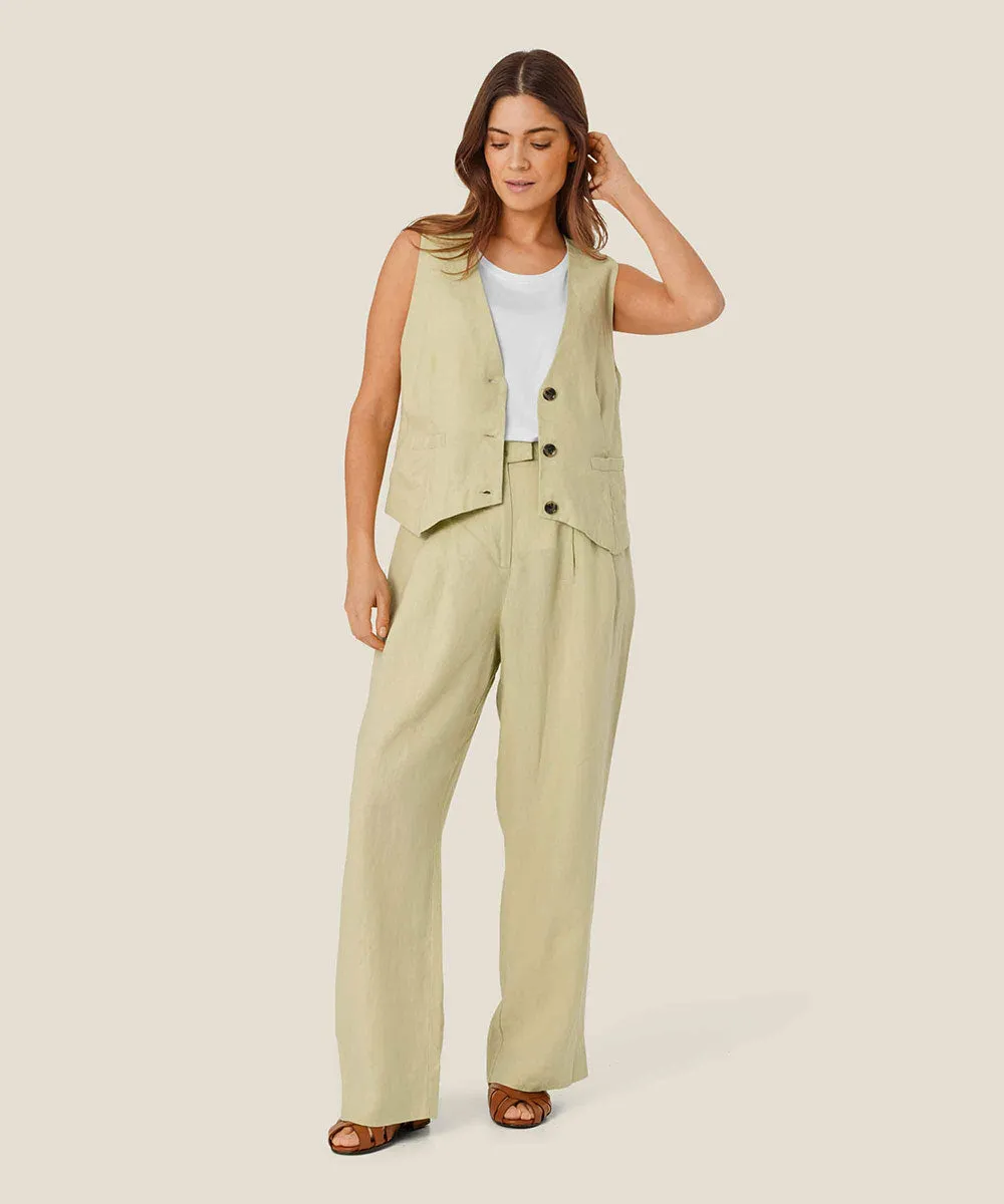 Jordyn Linen Vest