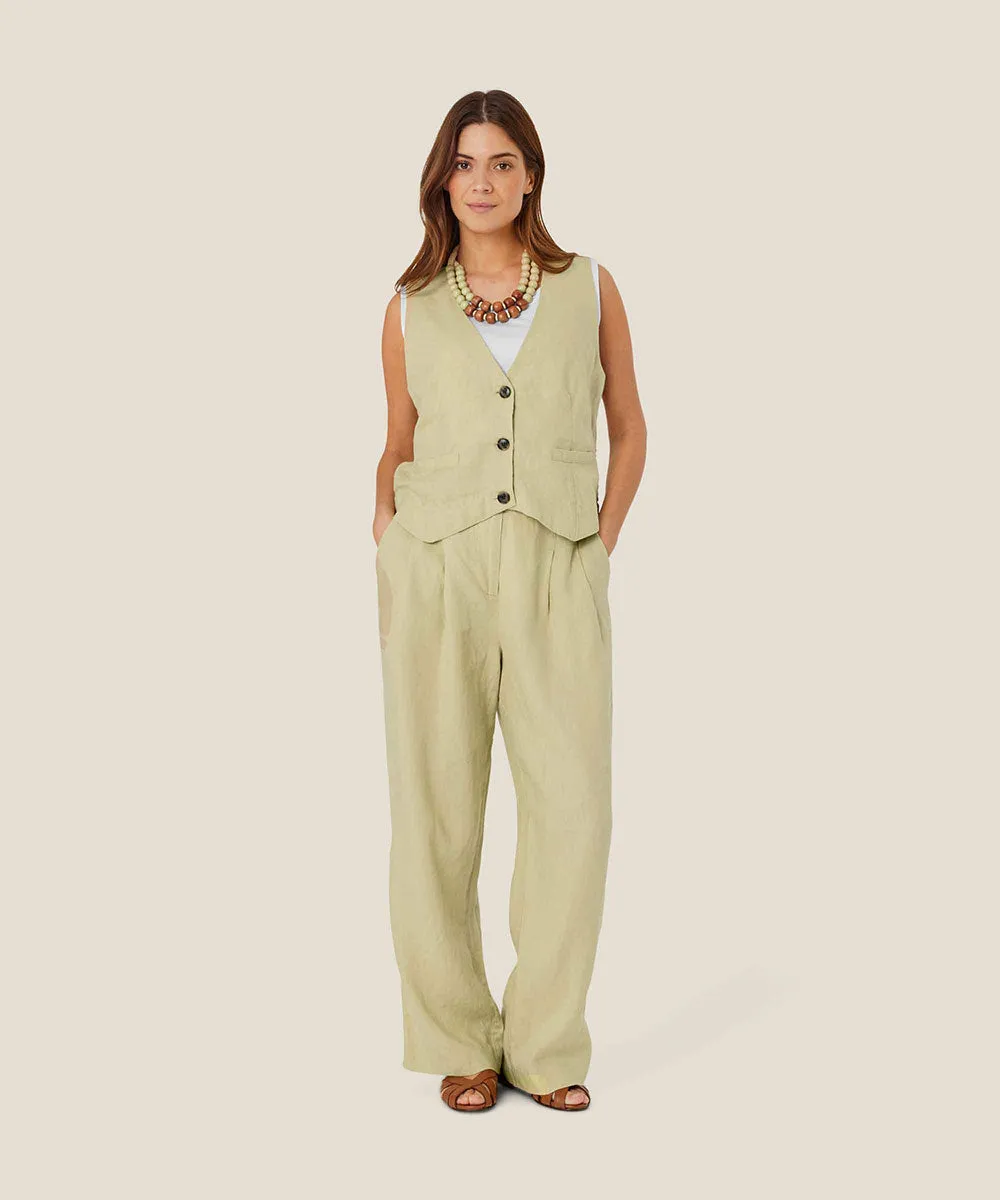 Jordyn Linen Vest