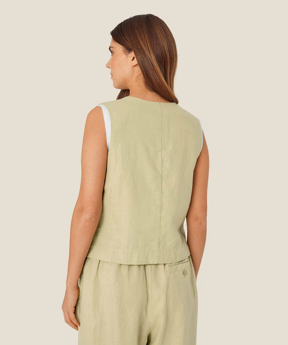 Jordyn Linen Vest