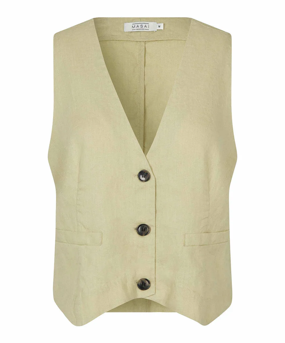 Jordyn Linen Vest