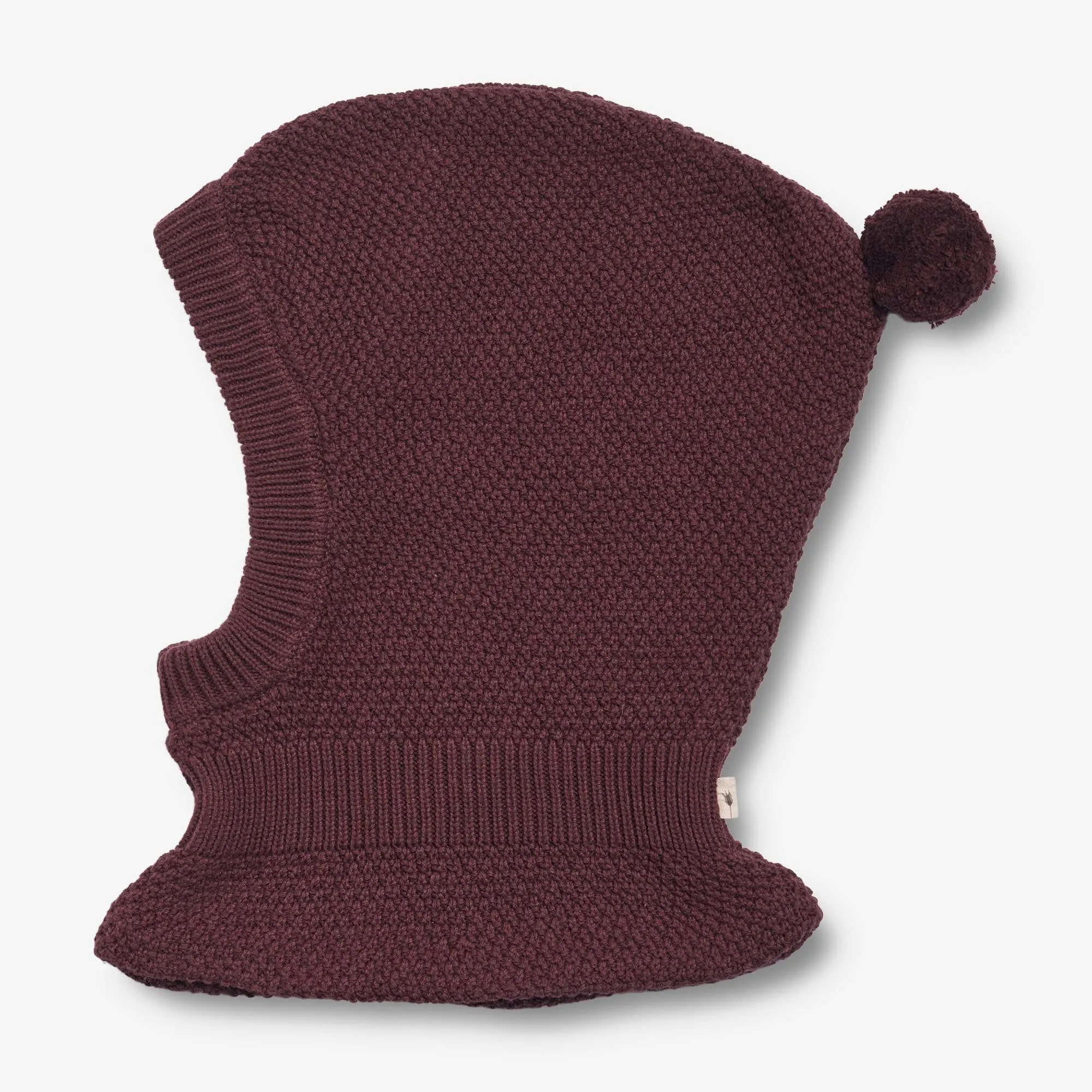 Knitted Balaclava Pomi | Baby - aubergine