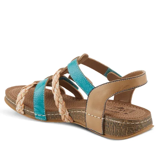 L'Artiste by Spring Step Women's Delila Sandal - Beige Multi