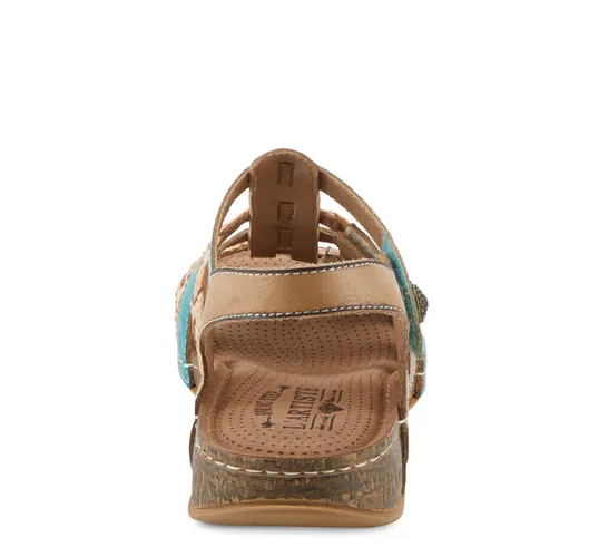 L'Artiste by Spring Step Women's Delila Sandal - Beige Multi