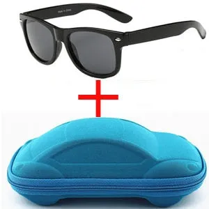 LongKeeper Cool Kids Sunglass UV 400 Protection with Case Children Gift