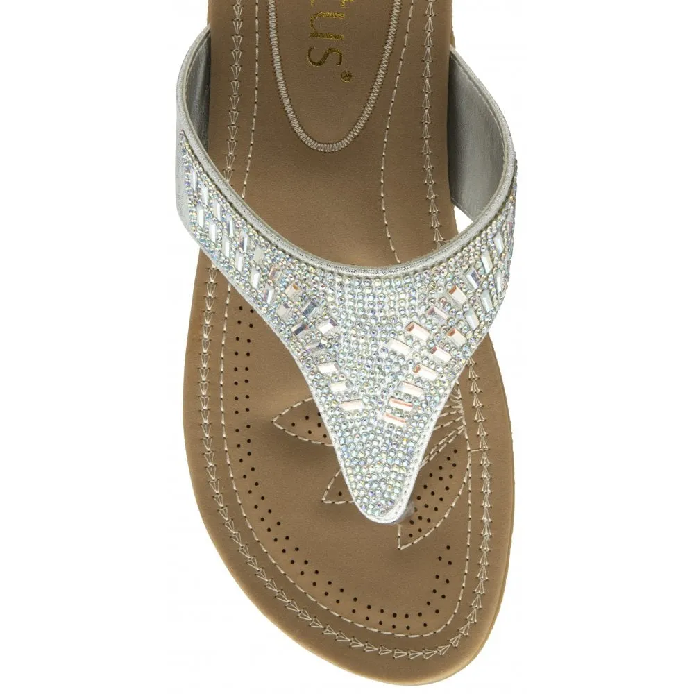 Lotus Rafaella SILVER Toe Post sandal
