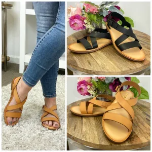 Marabella Criss Cross Sandals - FINAL SALE