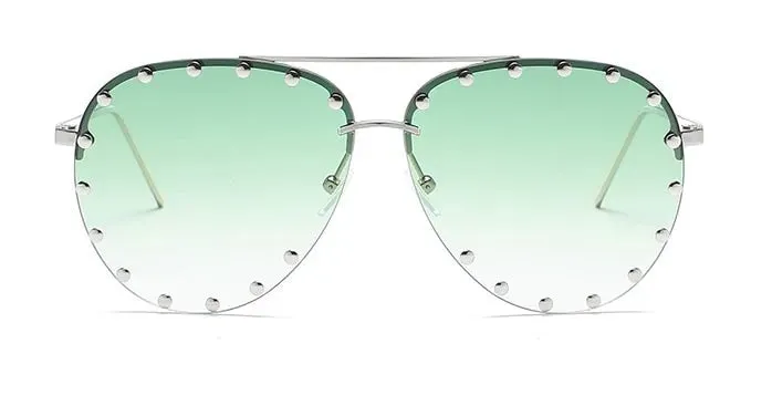 Metal Rivet Sunglasses