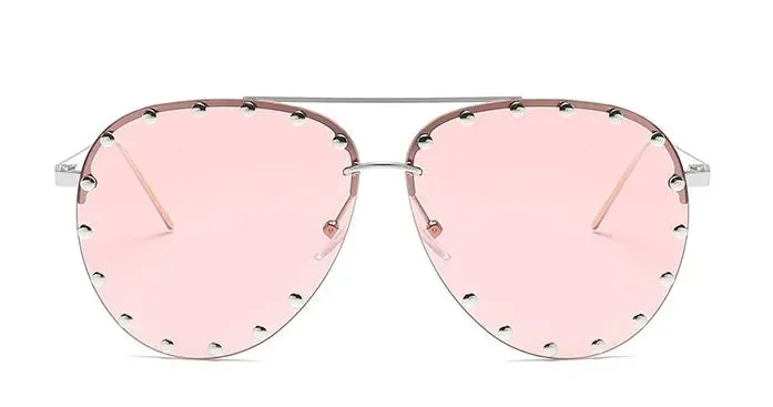 Metal Rivet Sunglasses