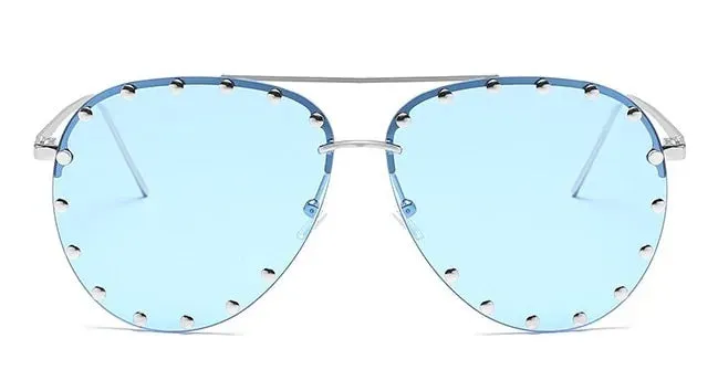 Metal Rivet Sunglasses