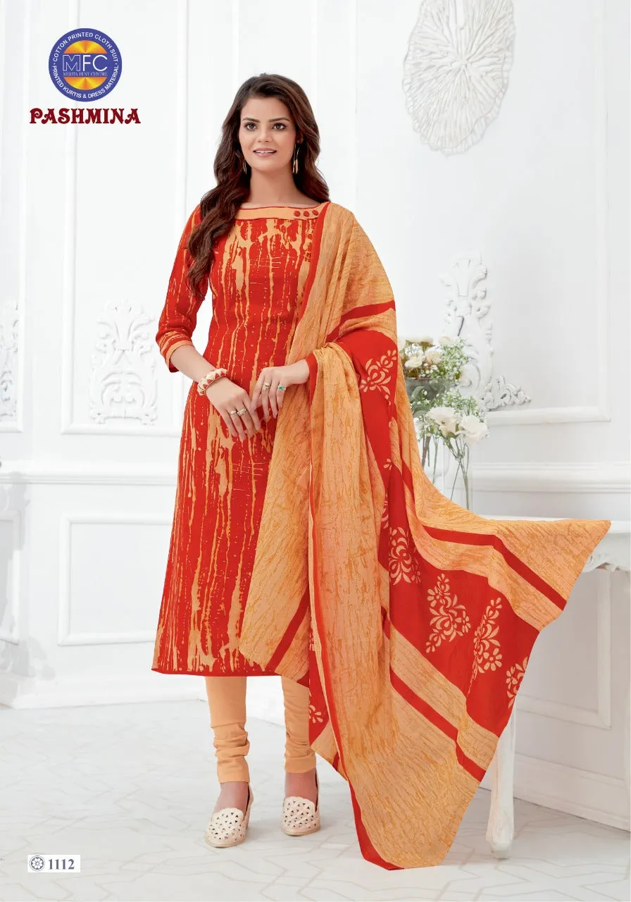 MFC Presents Pashmina Vol11 Heavy Cotton Casual Wear Salwar Suits