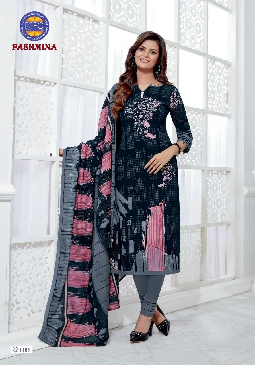 MFC Presents Pashmina Vol11 Heavy Cotton Casual Wear Salwar Suits