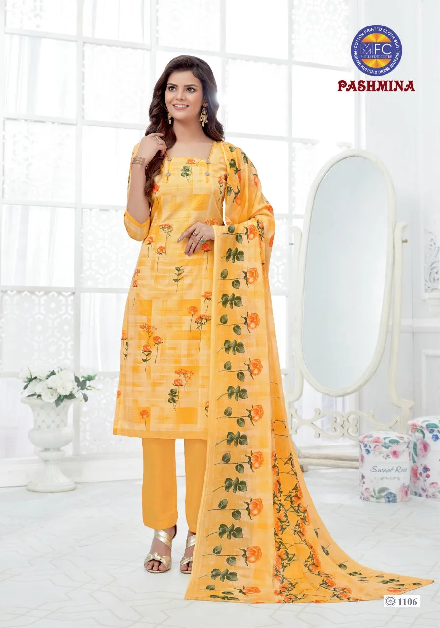 MFC Presents Pashmina Vol11 Heavy Cotton Casual Wear Salwar Suits