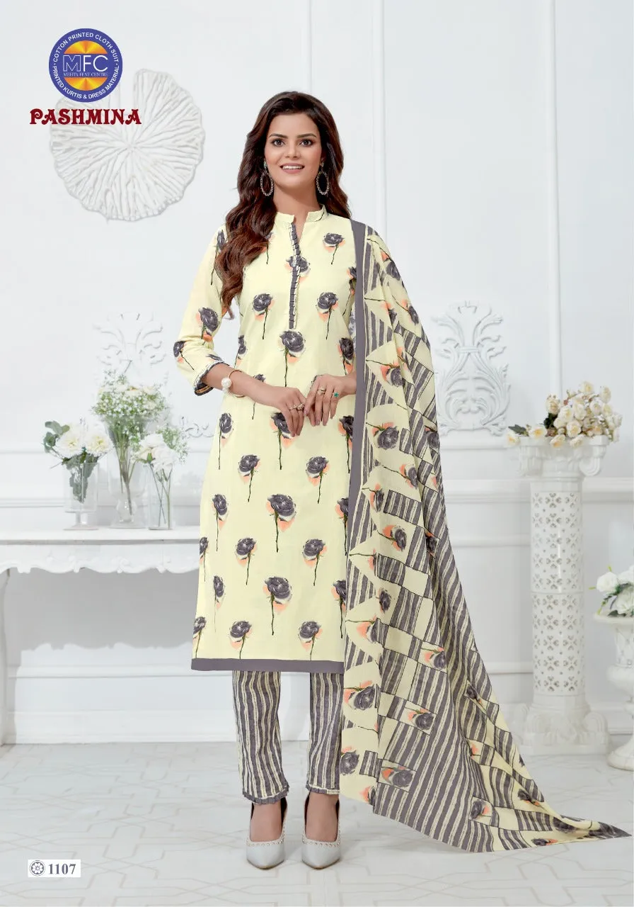MFC Presents Pashmina Vol11 Heavy Cotton Casual Wear Salwar Suits
