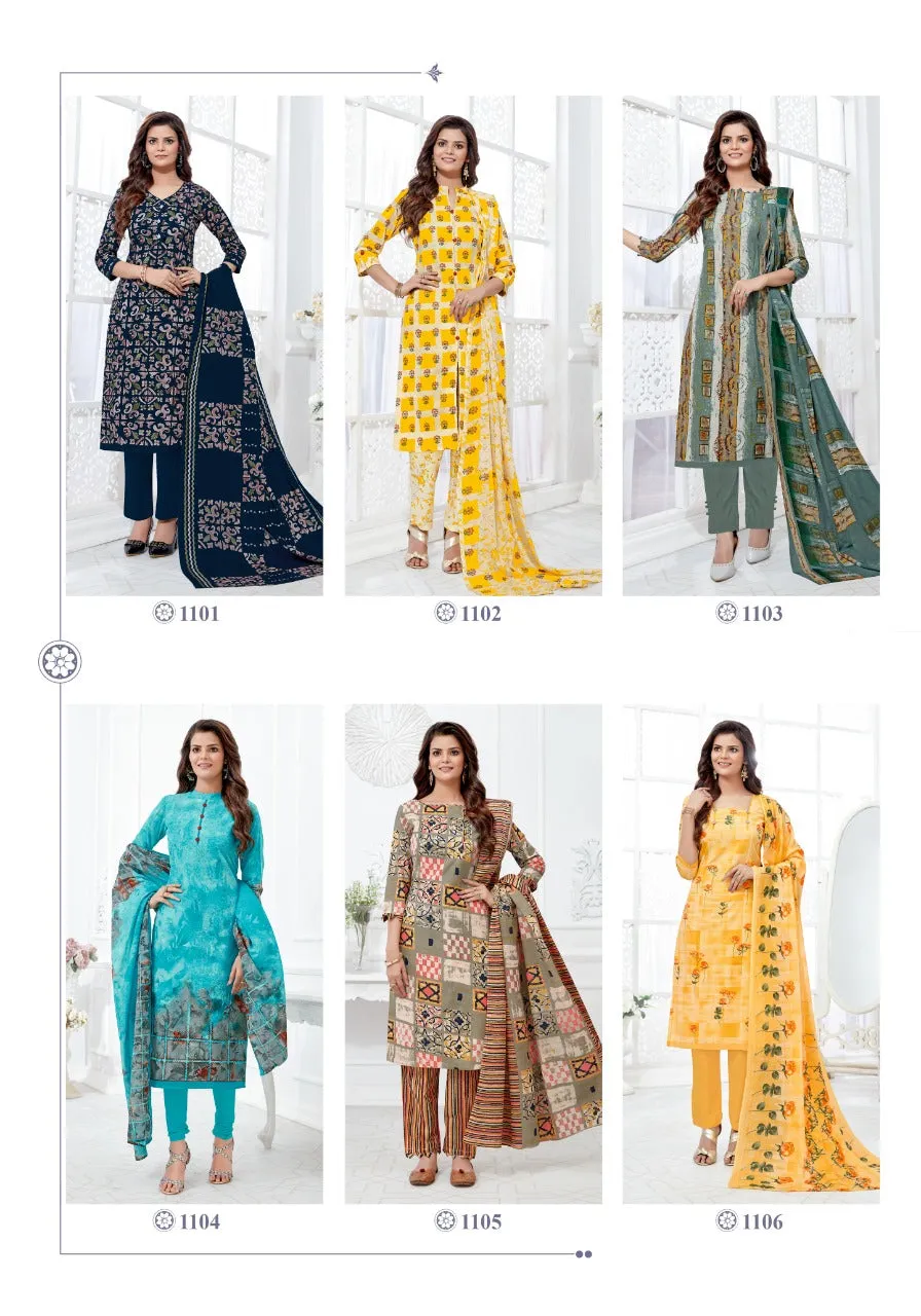 MFC Presents Pashmina Vol11 Heavy Cotton Casual Wear Salwar Suits